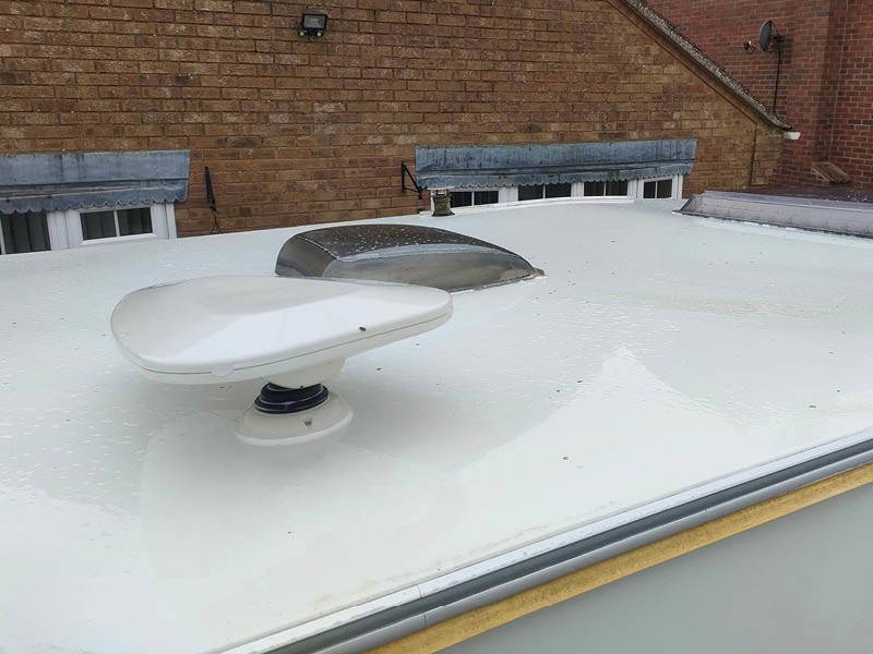 After - Clean caravan roof - Lomax Caravan Valeting