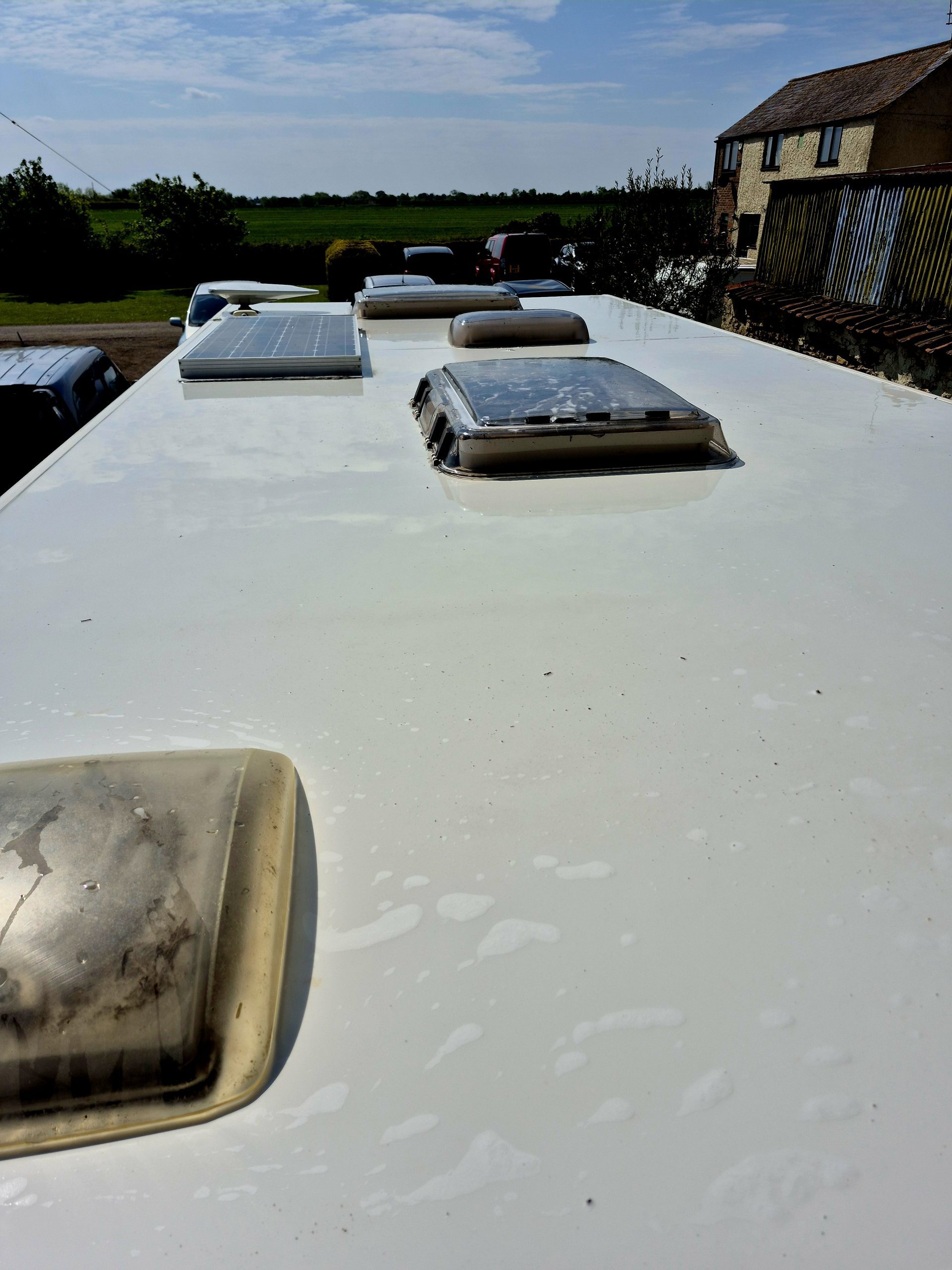After - Clean caravan roof - Lomax Caravan Valeting